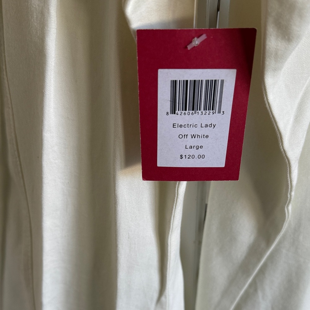 Kimes Ranch Cream Western Shirt, Size L - Picture 5 of 9